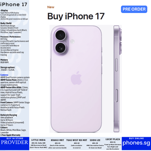 iPhone 16 128GB - Pre-order | phones.sg Singapore